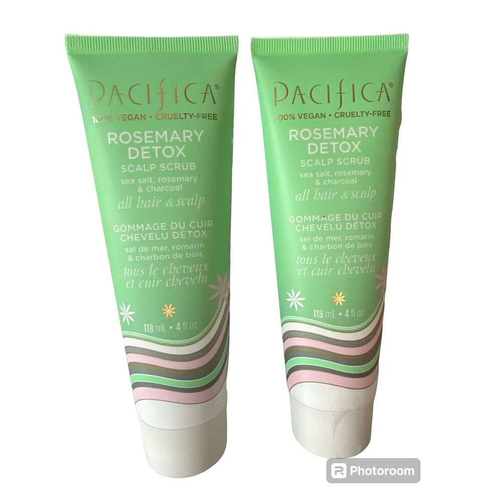 Pacifica 2x Treatment Scalp Scrub Rosemary Mint Full Sz
